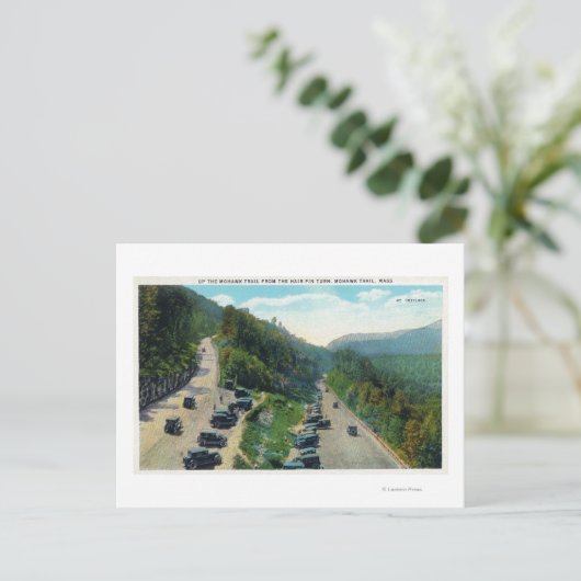 Het spoor omhoog van de Draai van de Haar, Geparke Briefkaart (Staand voorkant)