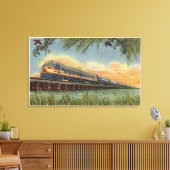 Het spoor van de Humming Bird Canvas Afdruk (Insitu (Woonkamer))