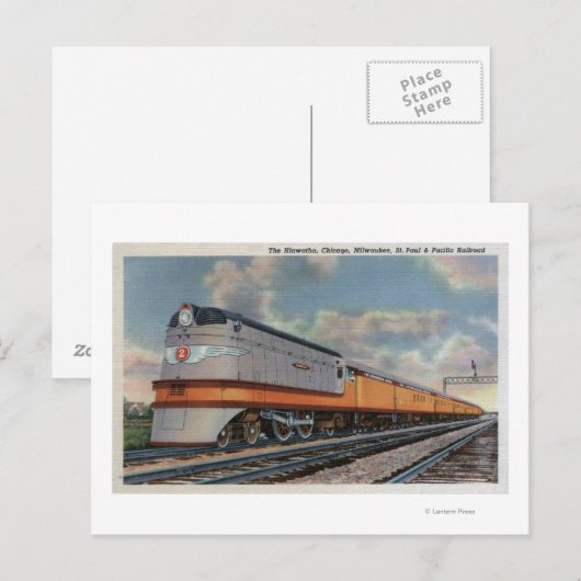 Het spoor van de spoorweg Hiawatha #2 Briefkaart (Voorkant / Achterkant)