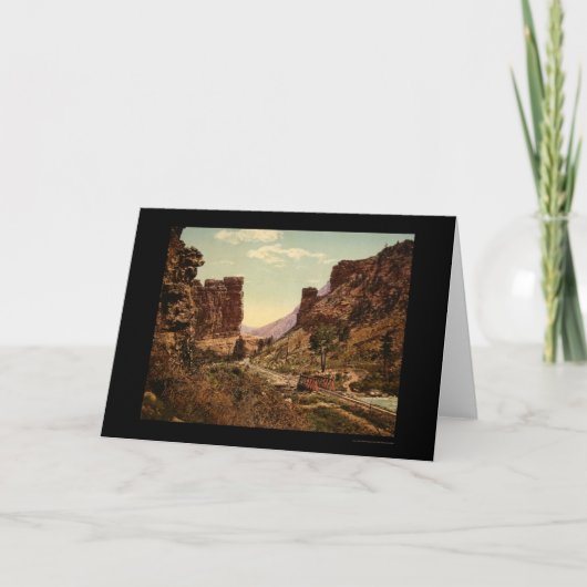 Het Spoor van de Spoorweg van Denver en van het Kaart (Voorkant)