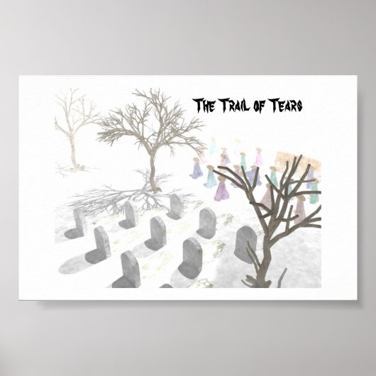 Het spoor van de tranen poster (Voorkant)