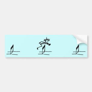 Het Spoor van Stickman van Hurdler en de Bumper Bumpersticker