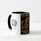 Het spotten begint na de Mok van de koffie (Voorkant links)