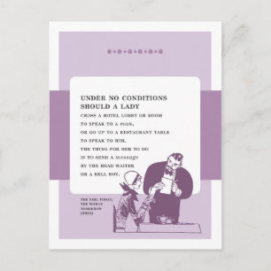 Het spreken met een Man  Slecht Advies Briefkaart