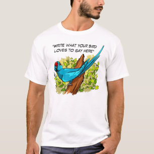 Het spreken van ringnek papegaai tekst is klantger t-shirt