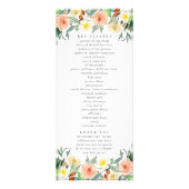 Het Spring Blossoms Wedding Collectie Programma (Achterkant)