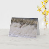 Het Springen van de zalm Kaart (Gele Bloem)