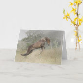 Het Springen van het paard Kaart (Gele Bloem)