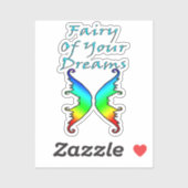 Het sprookje van je dromen regenboog sticker (Vel)