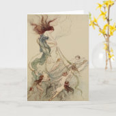 Het  sprookje voor de waterbaby's kaart (Gele Bloem)