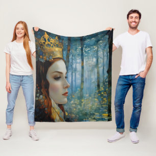 Het sprookjesachtige portret van de koningin van h fleece deken