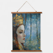 Het sprookjesachtige portret van de koningin van h hangend wandkleed (Voorkant)