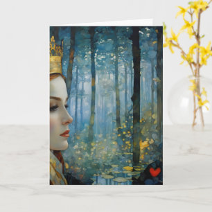 Het sprookjesachtige portret van de koningin van h kaart