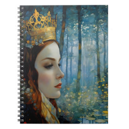 Het sprookjesachtige portret van de koningin van h notitieboek