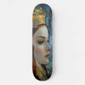 Het sprookjesachtige portret van de koningin van h persoonlijk skateboard (Voorkant)