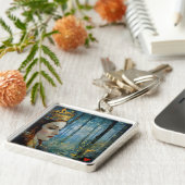 Het sprookjesachtige portret van de koningin van h sleutelhanger (Zijkant)