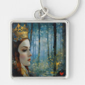Het sprookjesachtige portret van de koningin van h sleutelhanger (Voorkant)