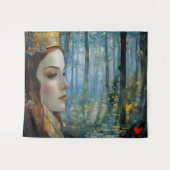 Het sprookjesachtige portret van de koningin van h wandkleed (Voorkant (horizontaal))