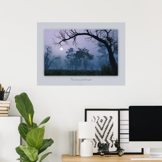 Het sprookjesbos poster (Thuiskantoor)