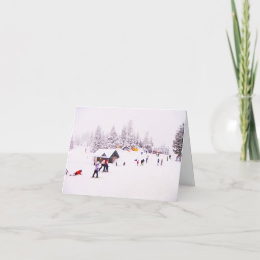 Het Sprookjesland van de winter Feestdagen Kaart (Voorkant)