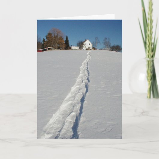 Het Sprookjesland van de winter Feestdagen Kaart (Voorkant)