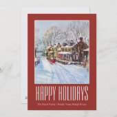 Het Sprookjesland van de winter Feestdagenkaart (Voorkant / Achterkant)