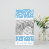 Het Sprookjesland van de winter Feestdagenkaart (Staand voorkant)