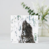 Het Sprookjesland van de winter Feestdagenkaart (Staand voorkant)