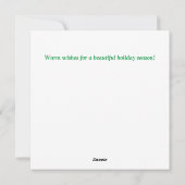 Het Sprookjesland van de winter Feestdagenkaart (Achterkant)