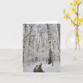 Het Sprookjesland van de winter Kaart (Gele Bloem)