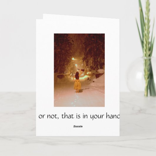 Het sprookjesland van de winter, zal het het beste kaart (Achterkant)