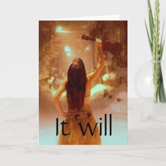 Het sprookjesland van de winter, zal het het beste kaart (Voorkant)