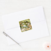 “Het sprookjesmeer” van E S Hardy Vierkante Sticker (Envelop)