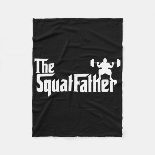 Het Squat Father Workout Bodybuilder Bodybuilding Fleece Deken (Voorkant)