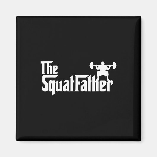 Het Squat Father Workout Bodybuilder Bodybuilding Magneet (Voorkant)