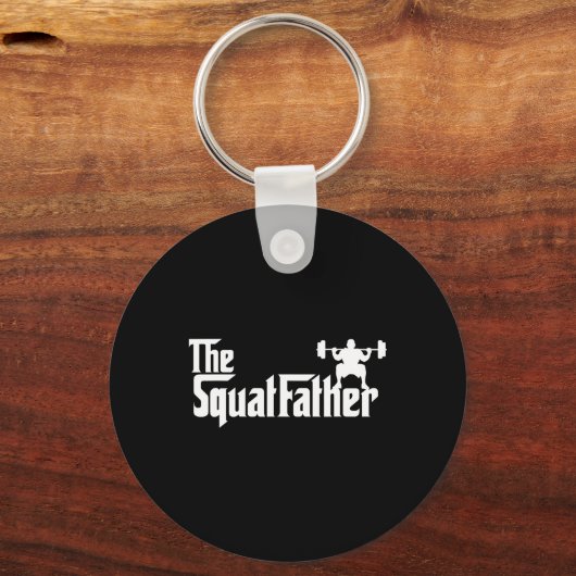 Het Squat Father Workout Bodybuilder Bodybuilding Sleutelhanger (Voorkant)