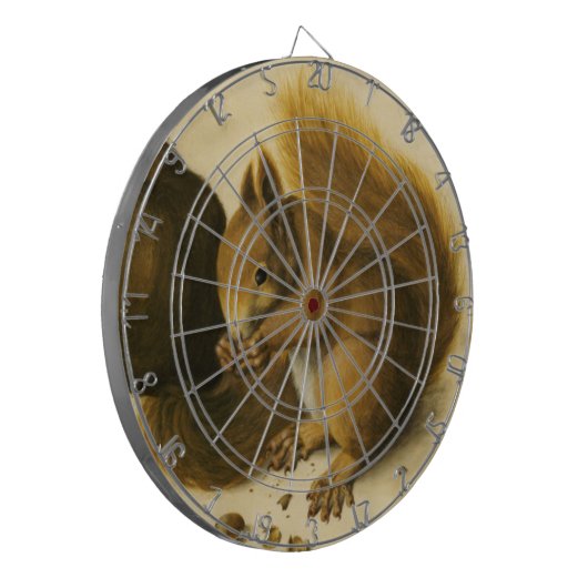 HET SQUIRREL MET NOTEN DARTBORD (Voorkant Links)