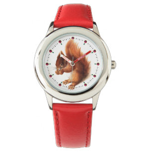 HET SQUIRREL MET NOTEN HORLOGE