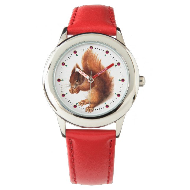HET SQUIRREL MET NOTEN HORLOGE (Voorkant)