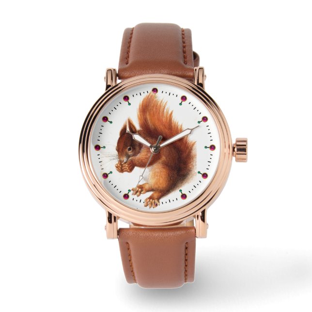 HET SQUIRREL MET NOTEN HORLOGE (Voorkant)