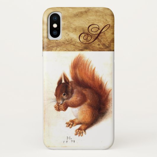 HET SQUIRREL MET NUTS-MONOGRAM Case-Mate iPhone CASE (Achterkant)
