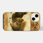 HET SQUIRREL MET NUTS-MONOGRAM iPhone HOESJE (Achterkant horizontaal)