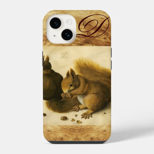 HET SQUIRREL MET NUTS-MONOGRAM iPhone HOESJE (Achterkant)