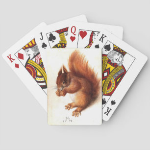 HET SQUIRREL MET NUTS, naar Albrect Durer Pokerkaarten