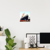 Het SS United States Ocean Liner Poster (Thuiskantoor)