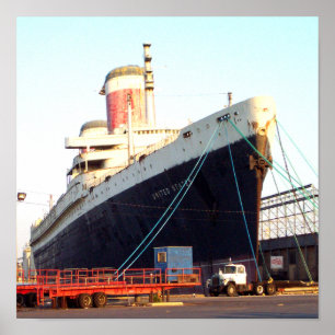 Het SS United States Ocean Liner Poster