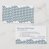 Het staan op Herhalende Visitekaartjes (Voorkant / Achterkant)