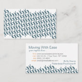 Het staan op Herhalende Visitekaartjes (Voorkant / Achterkant)