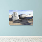 Het staartgedeelte van een A-10 Thunderbolt II Canvas Afdruk (Insitu (Houten vloer))