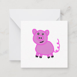 Het Staartloze Roze Biggetje is gewijzigd naar:  D Notitiekaartje